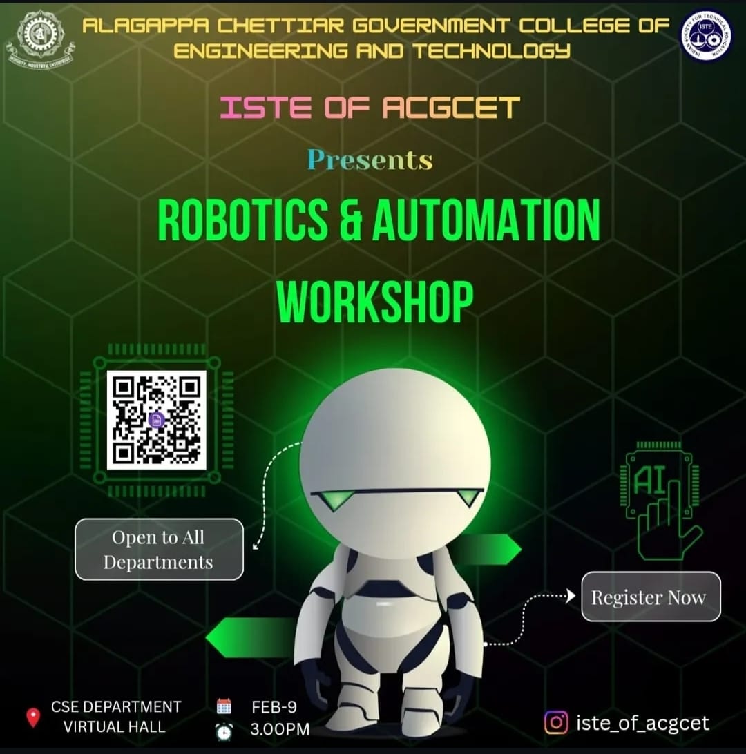 Robotics and Automation Workshop poster